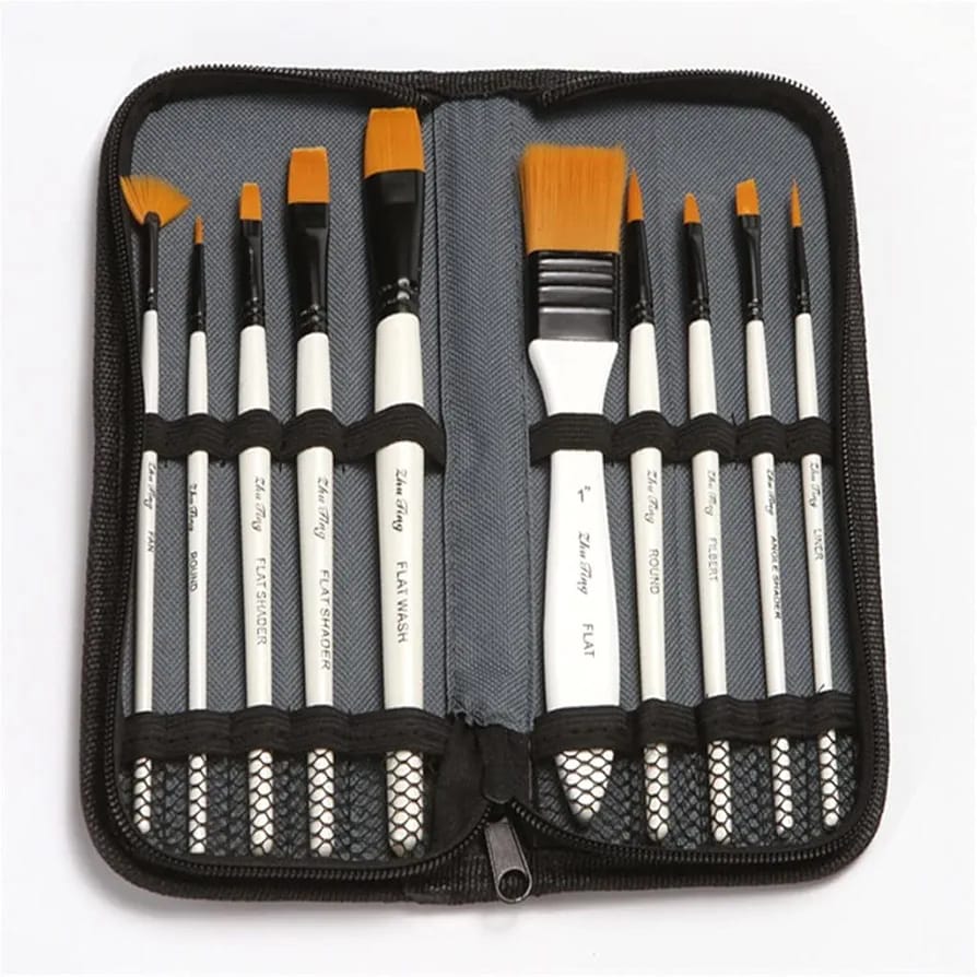 Painting Brush it is durable, rust-proof, conformal and practical, and has a long service life.
5 different spatula, make color matching easier and meet your different painting needs.
Reasonable curve