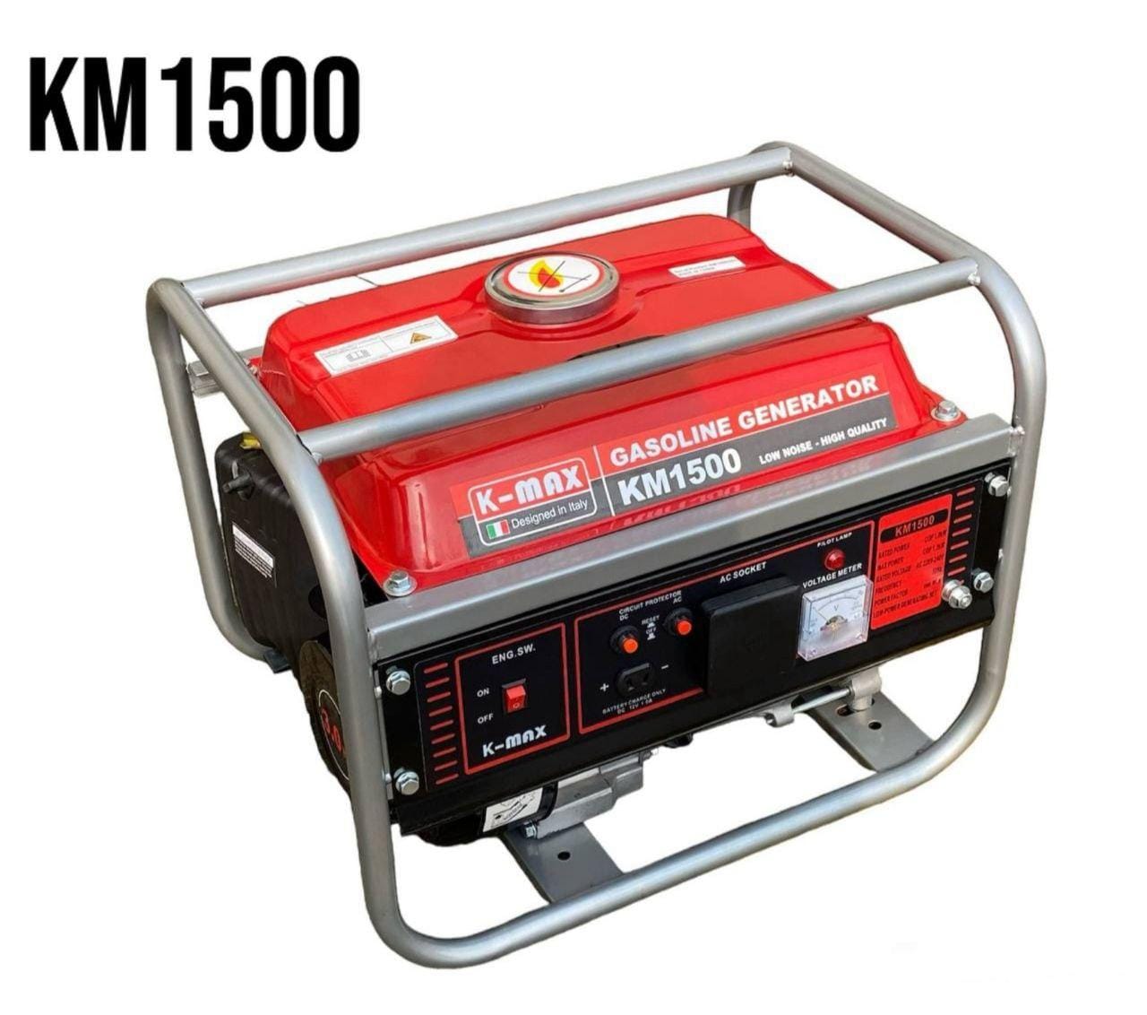 KMAX Italy Standard Heavy Duty Petrol Generator 4 Stroke Gasoline Generator KM1500