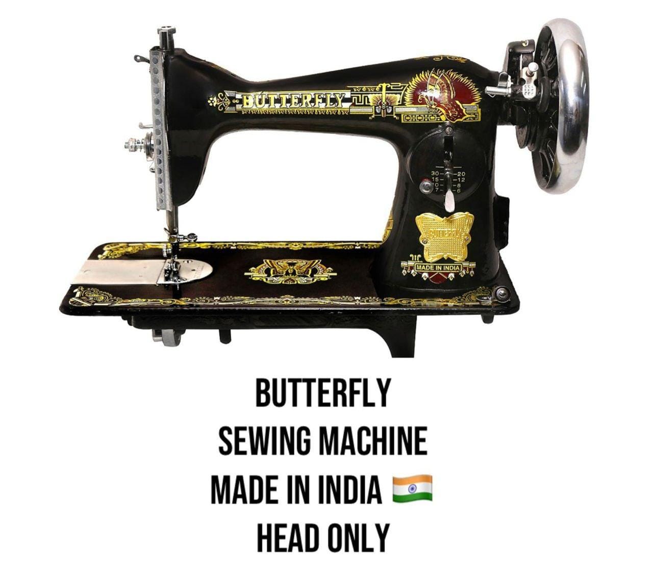 Single Classy Brand New High Quality Stylish and Elegant Butterfly head only Domestic Sewing Machine at Affordale Price .Designed With Durability and Functionality