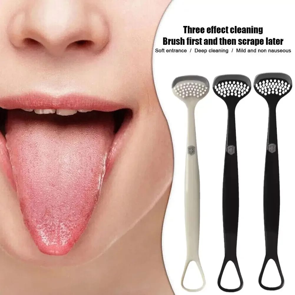 ⅞Silicone Scraper of The Tongue Double Side Professional Tongue Cleaner Reusable Tongue Cleaner for Men Women Oral Cleaning Tool
Tongue Cleaner