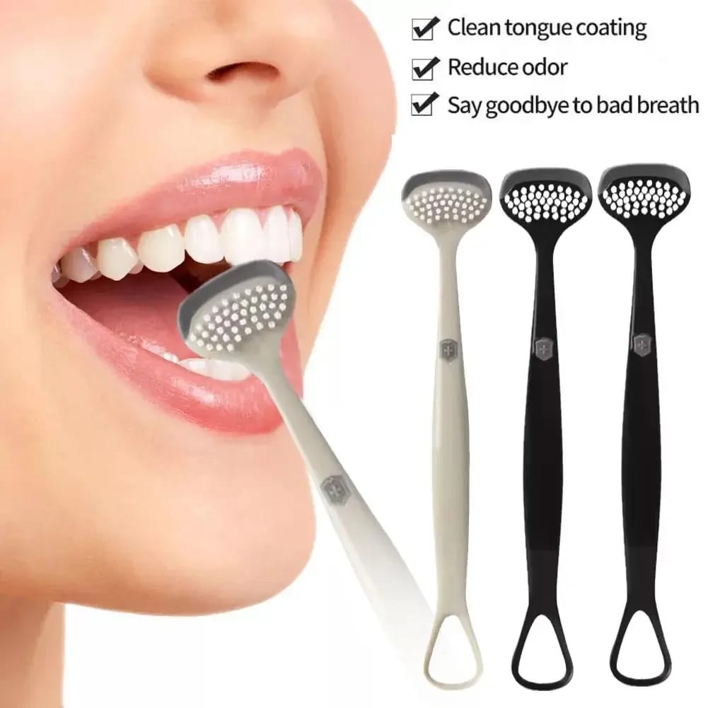 ⅞Silicone Scraper of The Tongue Double Side Professional Tongue Cleaner Reusable Tongue Cleaner for Men Women Oral Cleaning Tool
Tongue Cleaner