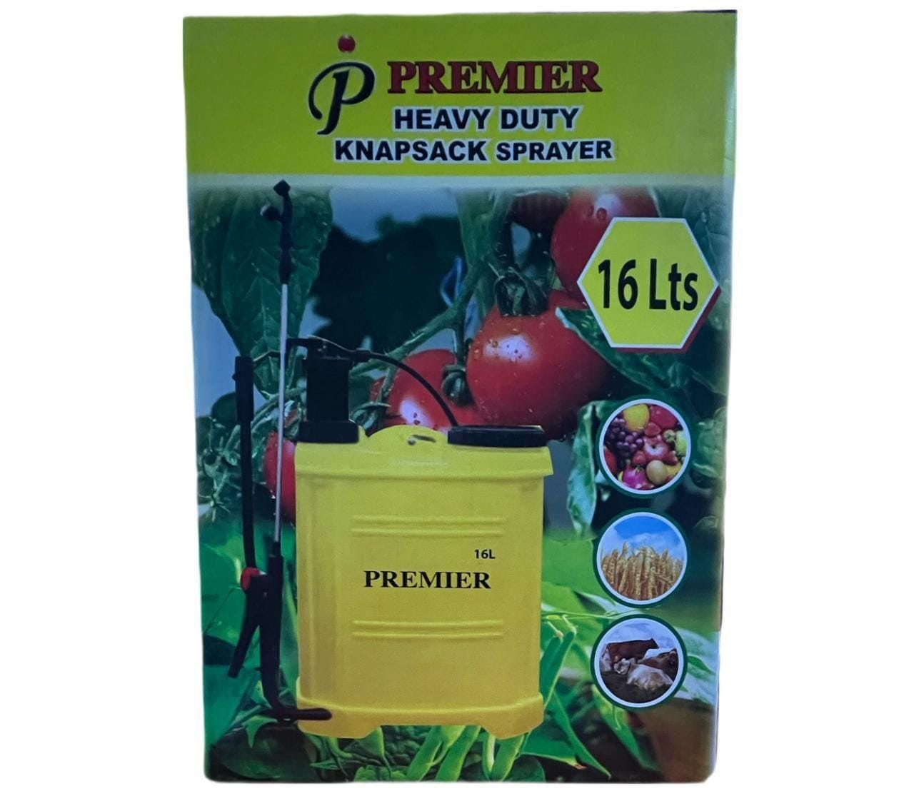 Premier 16  litres heavy duty Manual Knapsack Sprayer/ Agricultural Farm Backpack Sprayer sturdy enough for lawn and garden use, but accurate enough for indoor use