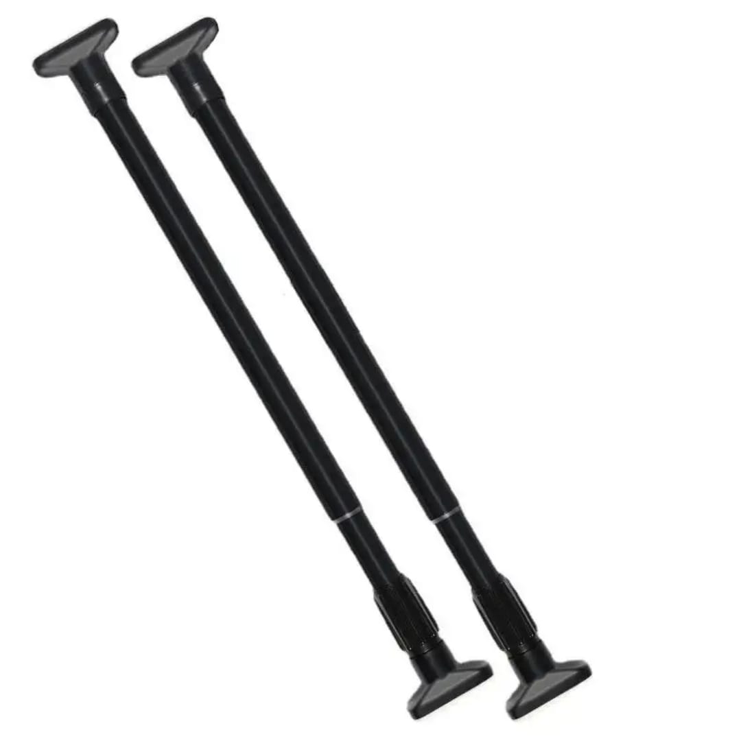 Multipurpose extendable telescopic rod Can be used as:
-shower curtain rod, 
-clothing rod/hanger
-diy wardobe/hanger 

 Adjustable length

Size 105cm- 200cm