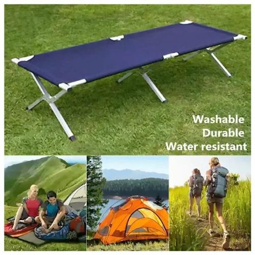 Folding Camping Cot with Storage Bag for Adults, Portable and Lightweight Sleeping Bed for Outdoor Traveling, Hiking, Easy to Set up
