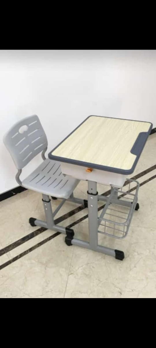 Anti-tip Leg Design  Adjustable Kids Study Table & Chair Set – Durable, Fun, Height-Adjustable Desk & Comfortable Chair for Studying, Writing & Creativity