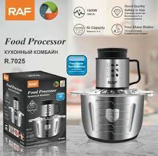 Super Powerful 1000W RAF Food Processor | 3L Stainless Steel Electric Meat Grinder, Chopper, & Blender | Ultimate Kitchen Prep Solution for Home | R.7031 Model