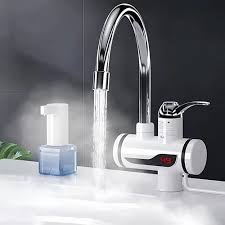 Digital Electric Instant Hot Water Faucet Kitchen Heater Tap.
Also known as an instant hot water tap or tankless electric heater tap