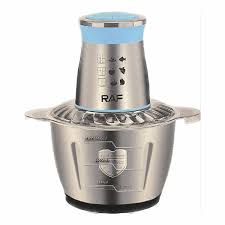 Super Powerful 1000W RAF Food Processor | 3L Stainless Steel Electric Meat Grinder, Chopper, & Blender | Ultimate Kitchen Prep Solution for Home | R.7031 Model