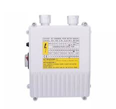 Control Box For AC Submersible Pump 0.5HP & 1HP Deep Well Water Pump Controller Switch with Thermal Protection Circuit Breaker