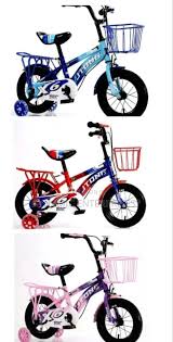 16 inch Jingang X6 Sport Kids' Bicycle with sturdy training wheels,  a full chain cover,front basket, a rear carrier rack,adjustable padded seat for growth and easy-grip handlebars.