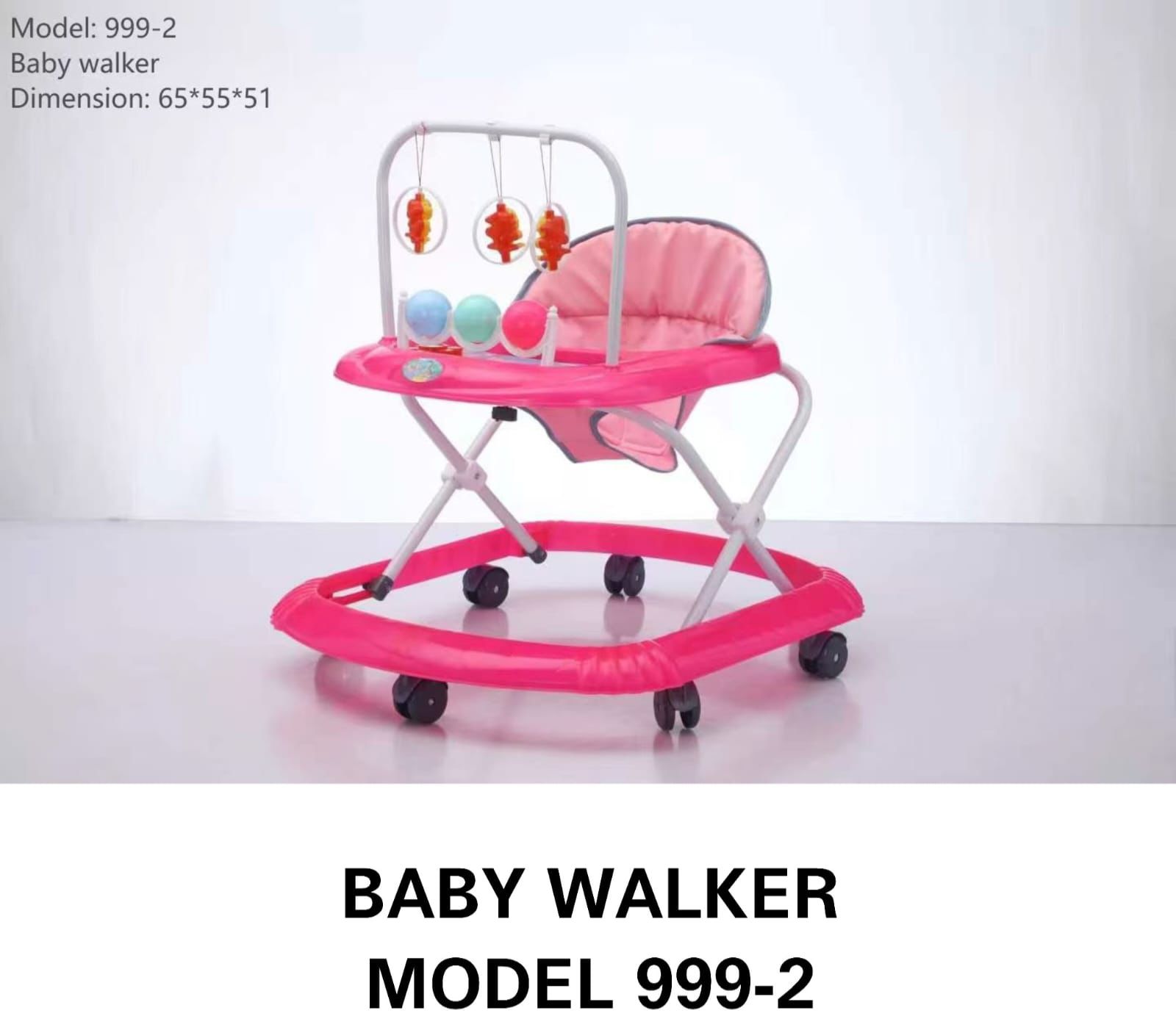 foldable 2-in-1 Baby Walker/Rocker Model 999-2 with Model 999-2,play tray with colorful hanging toys