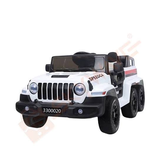 PM1105 6-Wheel Electric Ride-On Toy Car for Kids a powerful 6-wheel drive (6WD) vehicle for children with a parental remote control mode, multi-function music board, built-in horn, MP3 player, AUX inp