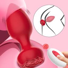 Rose Toy Anal Vibrator Dildo Butt Plug Vibrator Sex Toys for Men Women Remote Control G-Spot Anal Vibrator Prostate Massager view 3