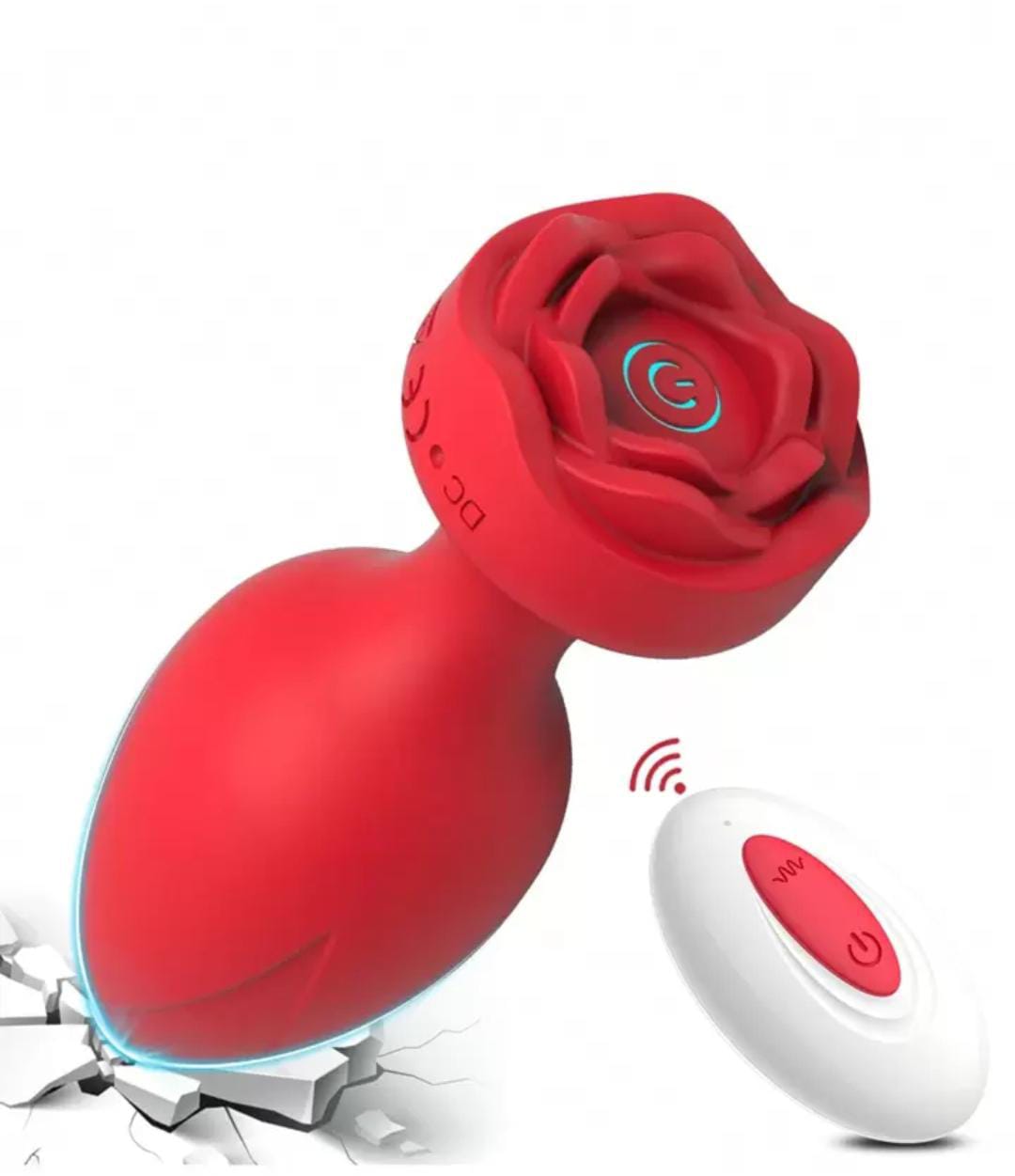 Rose Toy Anal Vibrator Dildo Butt Plug Vibrator Sex Toys for Men Women Remote Control G-Spot Anal Vibrator Prostate Massager view 4