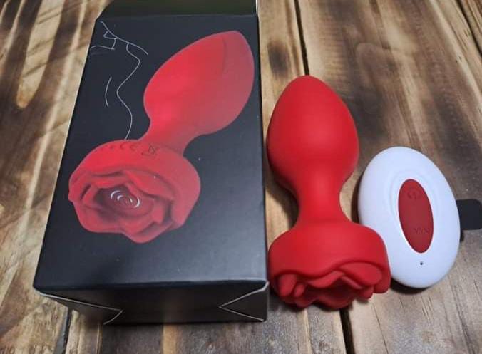 Rose Toy Anal Vibrator Dildo Butt Plug Vibrator Sex Toys for Men Women Remote Control G-Spot Anal Vibrator Prostate Massager view 8