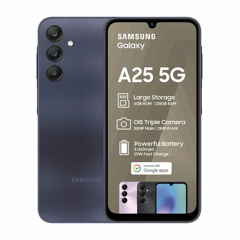 Samsung Galaxy A25 5G 6.6"128GB ROM+6GB RAM dual 50MP Camera Dual sim-Smartphones