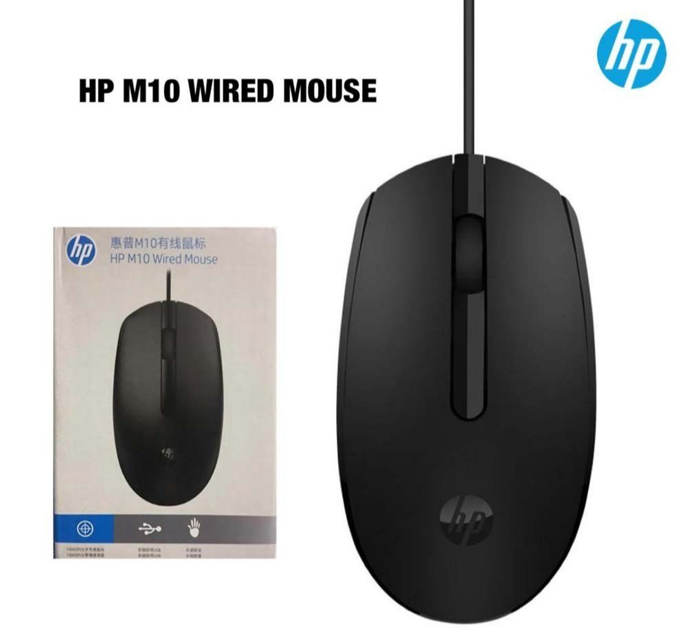 (SPECIAL OFFER1)  HP M10 Wired USB Mouse with 3 Buttons High Definition 1000DPI Optical Tracking Ambidextrous Design