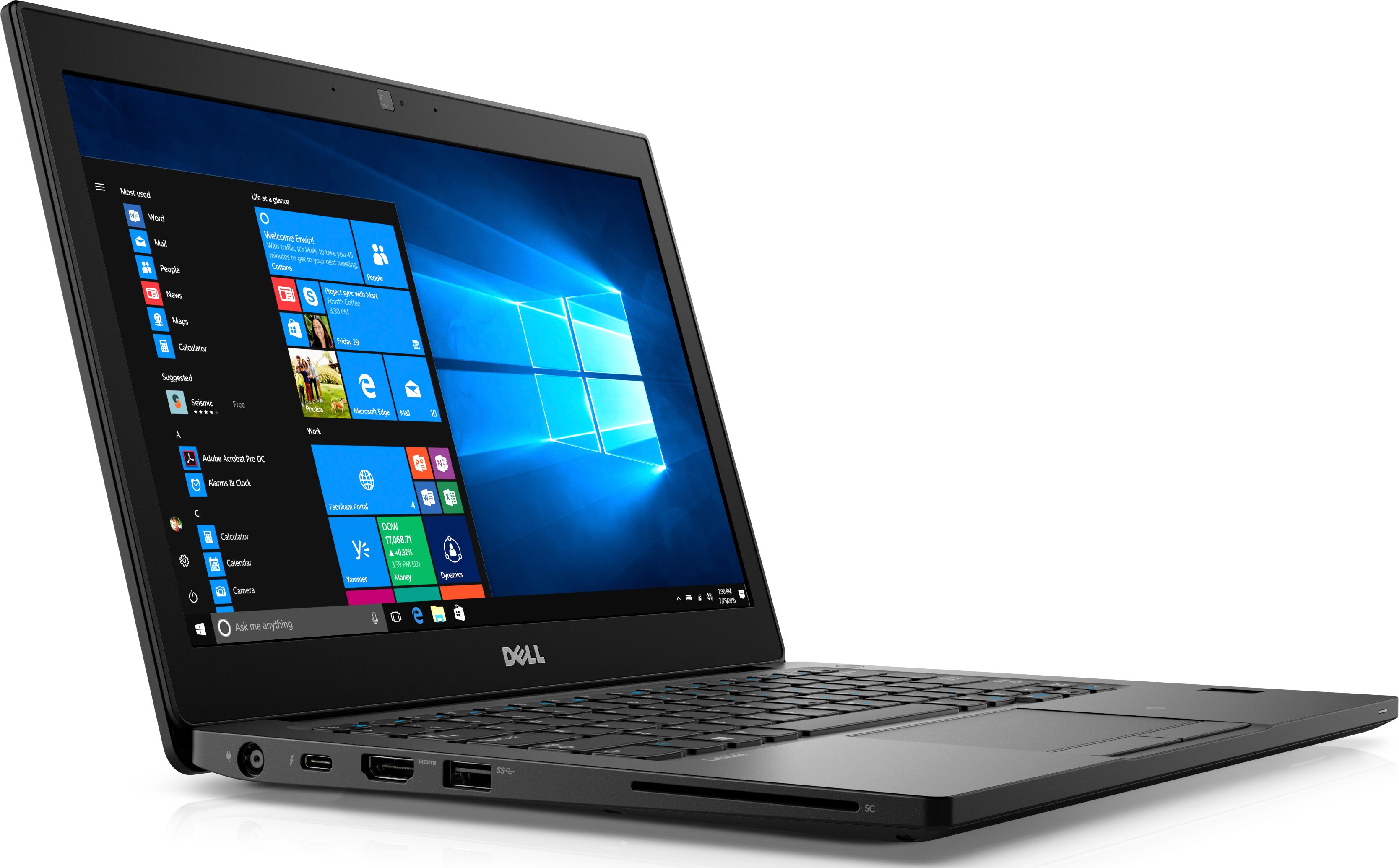 (SPECIAL OFFER!) Refurbished Laptop Dell Latitude 7280 Notebook Computer | Intel Core i7 6th Generation | 8G RAM | 256GB SSD Storage | 12.5” HD Display | Installed with Windows 10Pro| MS Office 2019