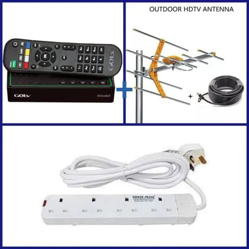 💎💎NEW ARRIVAL ON SALE🥰🥰Gotv Decoder + Antena  + 1 month subscription + a free extension. The decoder comes with an outdoor antenna (Goteanna) which offers better reception.