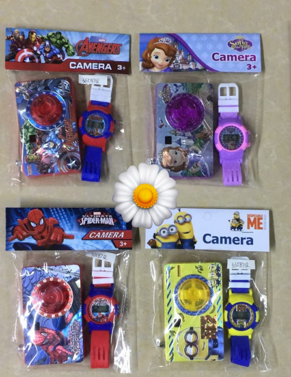 🤳🤳ENJOY & EXPLORE 🤗🤗 New cartoon themed kids play camera and watch set. Made of eco-friendly material which is light and easy to use. Perfect for playing keeping your child's mind engaged