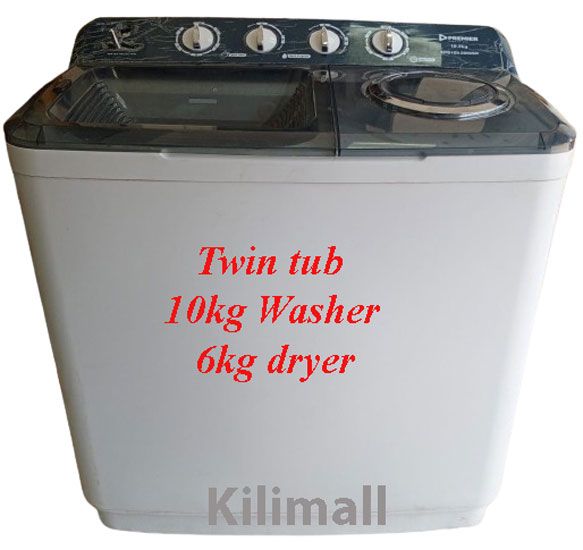 PREMIER TWIN TUB WASHING MACHINE  XPB-100-2009SK 10KG WASHER/6KG DRYER Top Loading Washing Machine Semi Automatic ,All In One Combination Washers and dryers