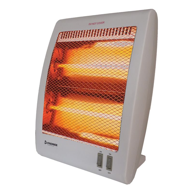 (SPECIAL OFFER!) Premier Room Heater Portable PRH-003 Room Heating 800W Warmer Portable Halogen Heater Variable Heat Settings Wide Angle Heat relector