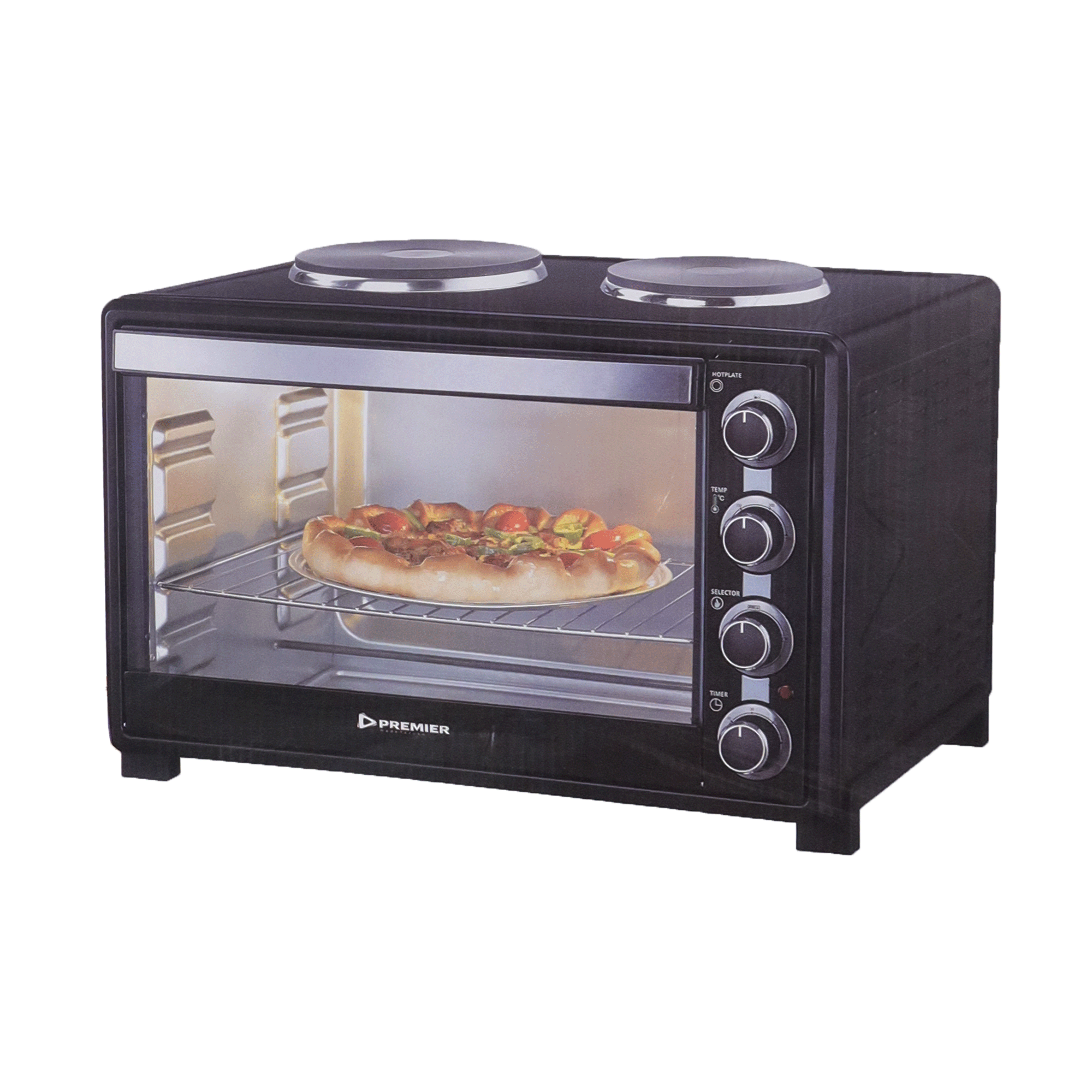 Premier 60L Electric Microwave Oven Black Hosing And Panel  Black 2200 Watts With 1 Year Warranty Electronics And Appliances Small Appliances Kitchen Appliances ovens