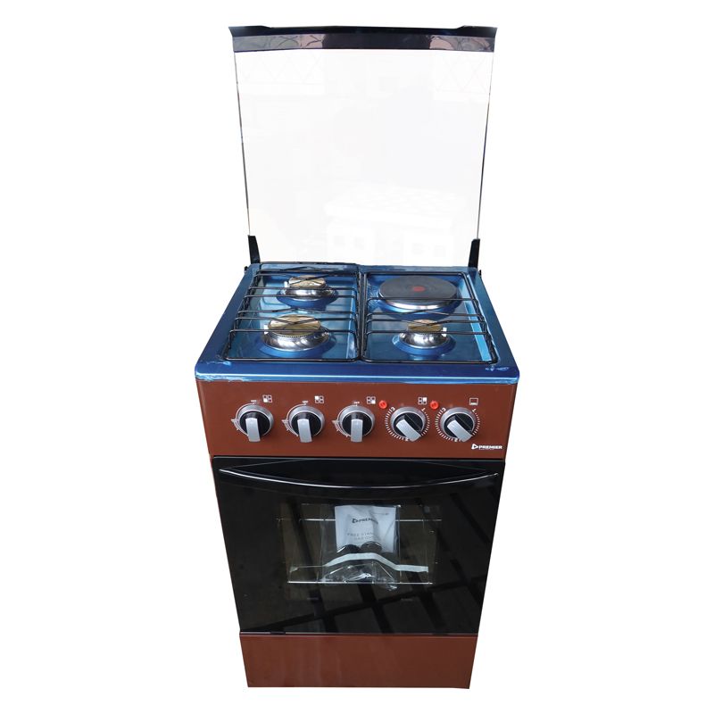 Premier 3 Gas and 1 Eletric Burner Cooker With Electric Oven Auto Ignition electronics and appliances home improvement standing gas cookers brown