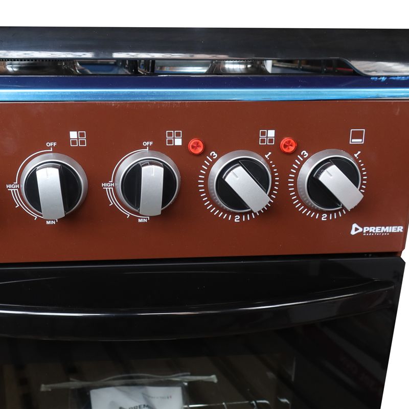 Premier 3 Gas and 1 Eletric Burner Cooker With Electric Oven Auto Ignition electronics and appliances home improvement standing gas cookers brown