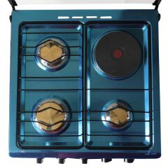 Premier 50*55 Free Standing 3 Gas Cooker +1 Hotplate Electric Cooker With Electric Oven Auto Ignition electronics and appliances home improvement standing gas cookers brown