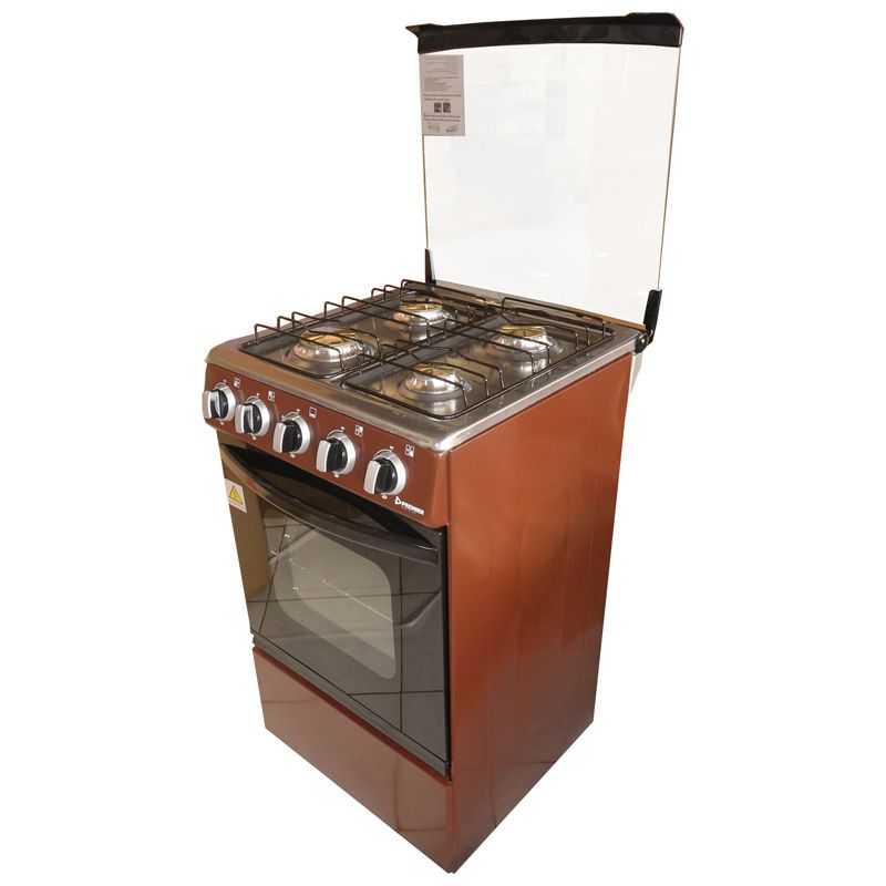 Premier Four Burner Cooker PM-400 All Gas With Oven Auto Ignition Electronics And Appliances Home Improvement Standing Gas Cookers brown