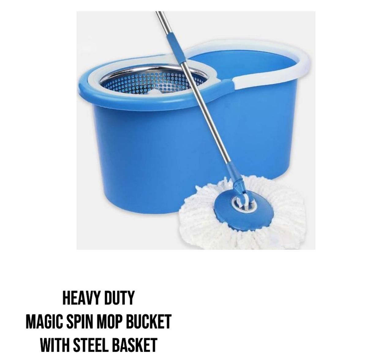 360 Spin Mop Rotating Bucket With Long Adjustable Mop