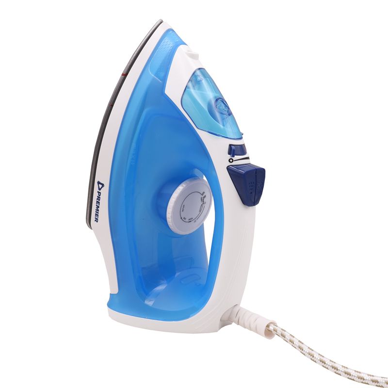 PREMIER Steam Iron PMSI2005 Latest Automatic Steam Iron with Non Stick Soleplate 220-240V 50/60HZ 1200W Electric Steam Press Iron Clean Wrinkle Ironing Vertical Steam 1 Yr Warranty