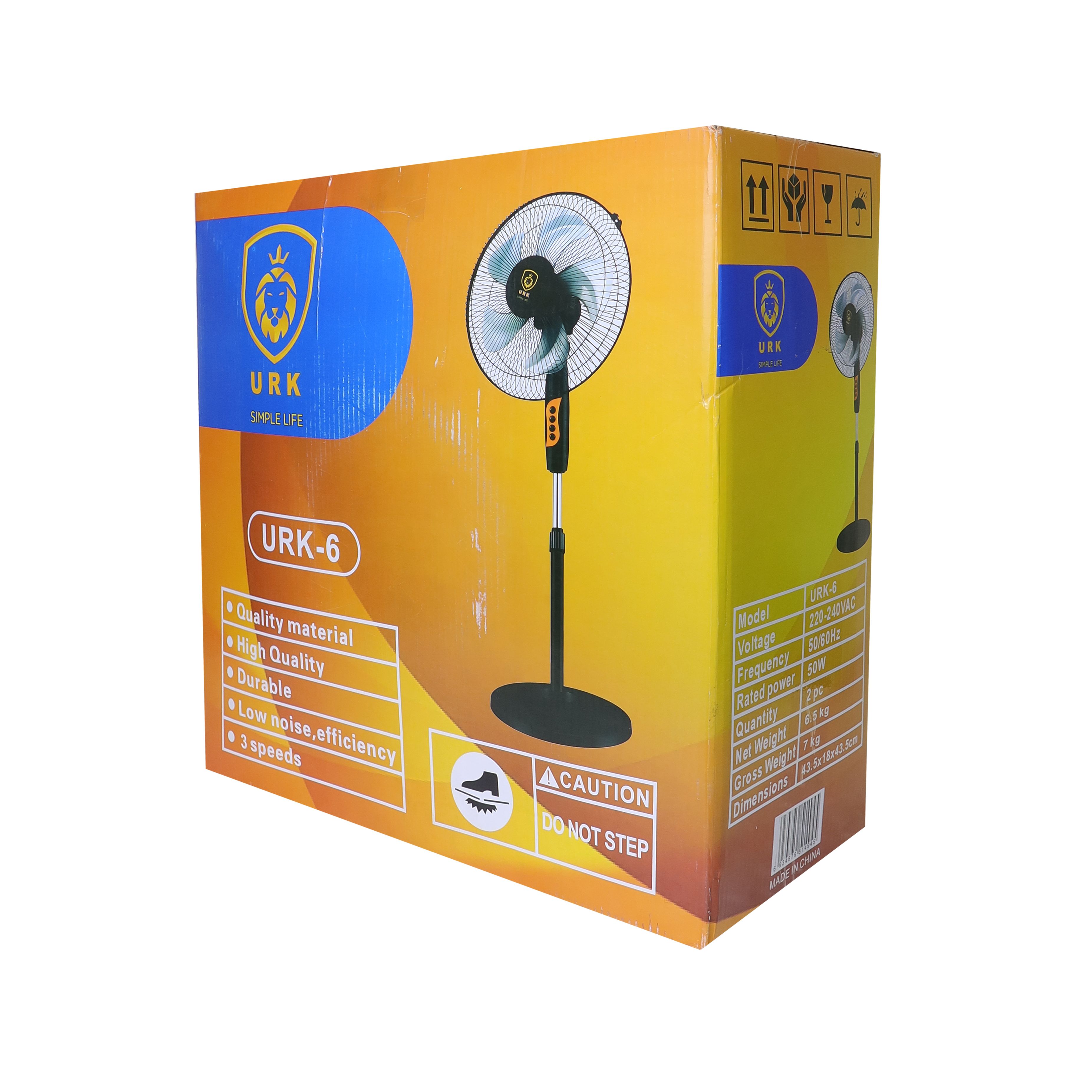 URK 16" Modern Standing Quiet Fan to Cool Your Surrounding Enjoy coolness at your place whether in the office, at home, or outdoors with this unique modern fan