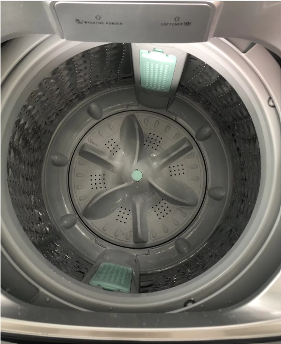 Premier 12Kg Fully Automatic Washing Machine Stainless Steel Big Drum Size Fit 7x8 King Size Duvet Fuzzy Logic Washing Machine, LED Digital Display, Hot/Cold Water Twin Jet Inlets, Child Lock,