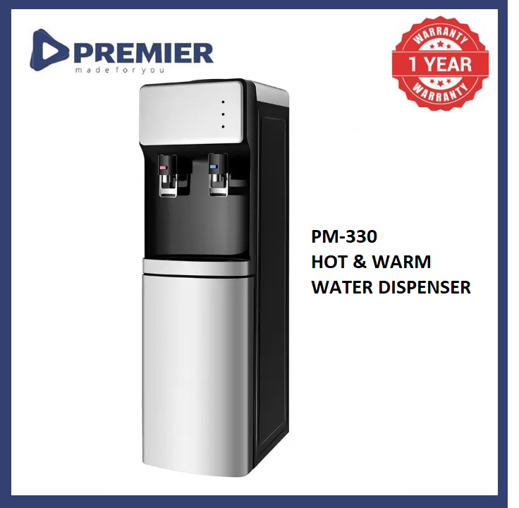 PREMIER Water Dispenser Top Loading Hot and Normal With Storage Cabinet For Office and Home Energy Saving Household Appliance 1 Year Warranty