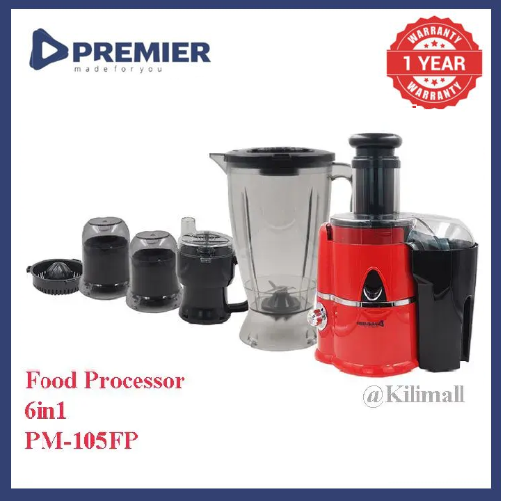 Premier 6 in 1 multifunctional blender PM-105FP food processor blender juicer  with 1 year warranty grinder chopper electronics and quality  kitchen appliances blenders counter top blenders
