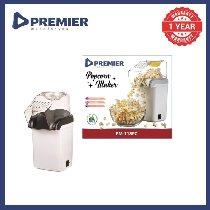 Premier  Hot Air Popcorn Maker  PM-118PC Popcorn Machine Popcorn Poppers