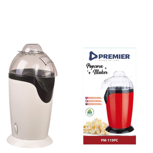 Premier PM-119PC popcorn maker maroon with 1 year warranty  popcorn maker machine electronics and appliances small appliances speciality appliances popcorn poppers