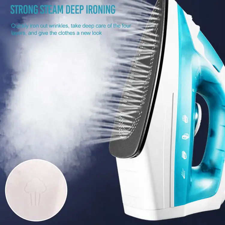 Decakila Steam Iron High Quality 1200W Automatic Steam Iron Electric Iron with Nonstick Soleplate for Household & Hotel Use Travel Iron