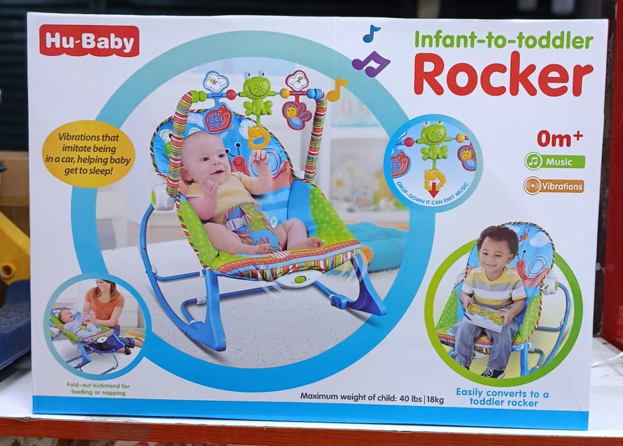 Hu-Baby Baby Rocker -Infant To Toddler
