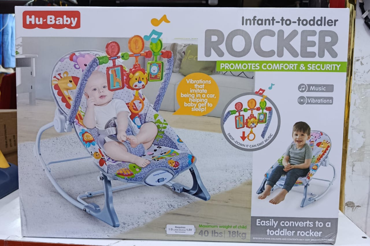 Hu-Baby Baby Rocker -Infant To Toddler