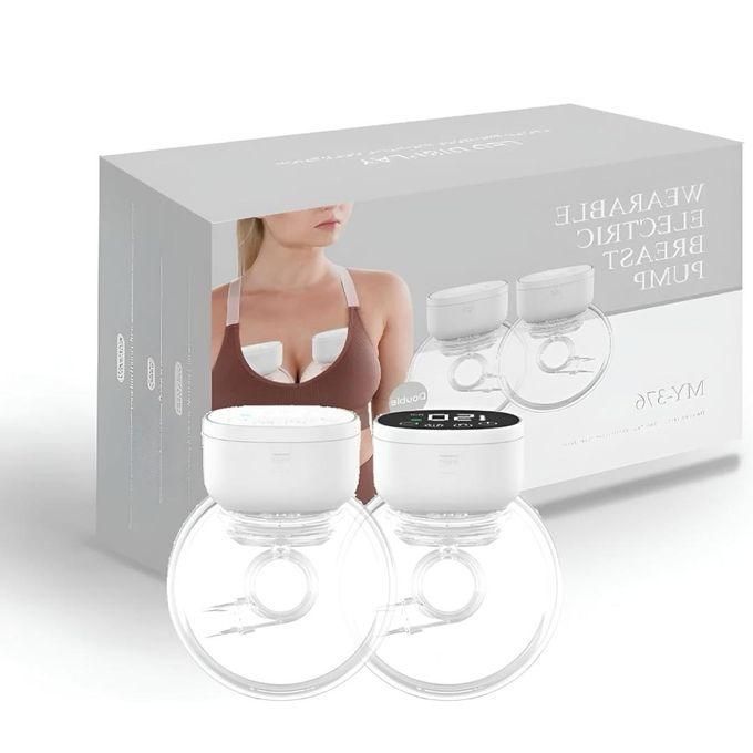 Double Wearable/Hands Free: Electric Breast Pumps Wearable Portable, 3 Modes 9 Levels Leak-Proof Low Noise Painless Milk Extractor Massage Function Rechargeable Wireless Breastfeeding