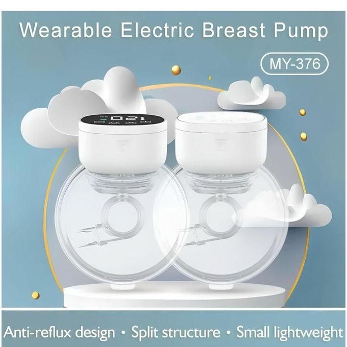 Double Wearable/Hands Free: Electric Breast Pumps Wearable Portable, 3 Modes 9 Levels Leak-Proof Low Noise Painless Milk Extractor Massage Function Rechargeable Wireless Breastfeeding