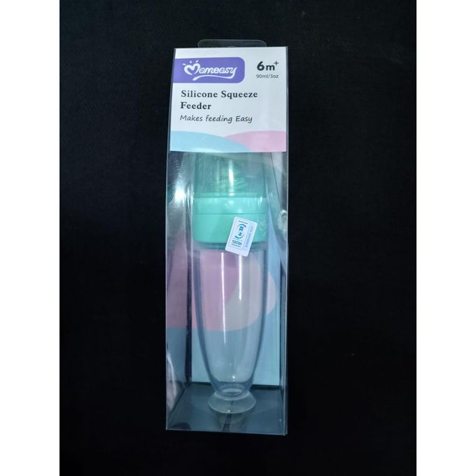 Mom Easy Baby Squeeze Feeding Bottle With Silicone Spoon