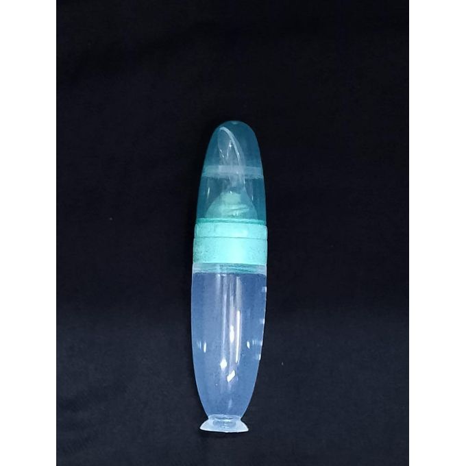 Mom Easy Baby Squeeze Feeding Bottle With Silicone Spoon