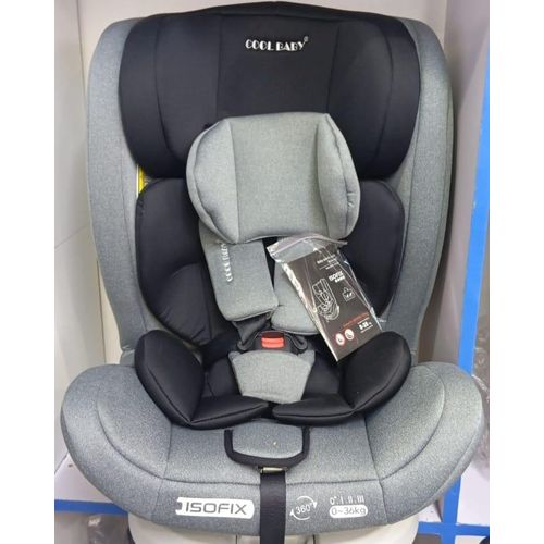 Isofix car seat with 360 degree rotation,reclining back,adjustable headrest