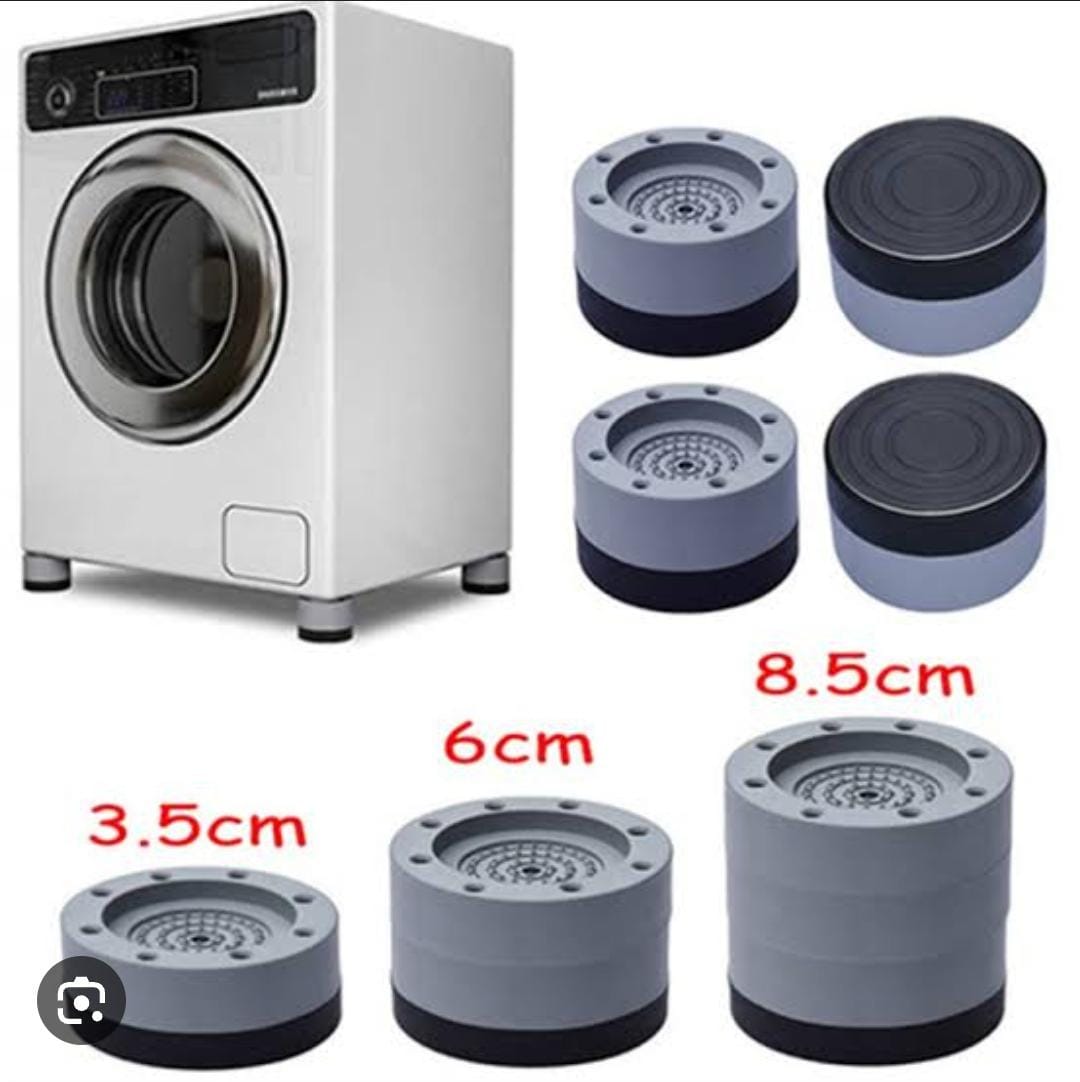 4Pc Washing Machine Antivibration Anti Vibration Pads Shock And Noise Cancellation Pads KEY FEATURES 【High Quality Material】Washing machine foot pad is made of high quality resin fiber plastic and TPU