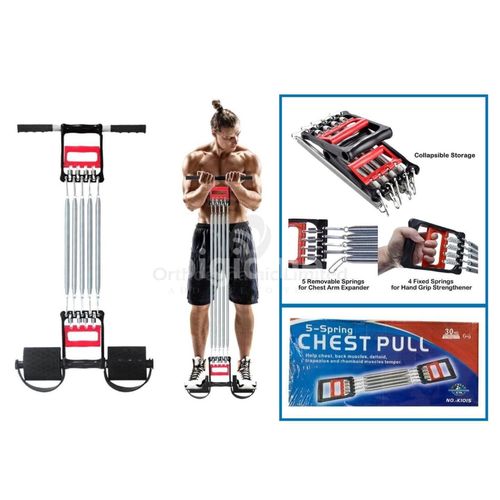 ✨📍new arrival✨🧨Chest Pull With Tummy Trimmer. It has strong well calibrated 5 springs good for exercising your abs, reduce waist tummies and strengthen your arm muscles.