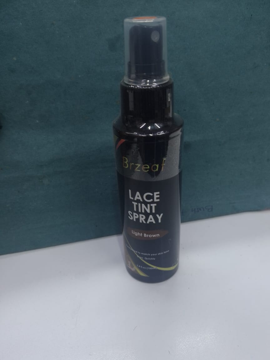 Brzeaf Dark Brown Lace Tint Spray For Wigs - 100m
